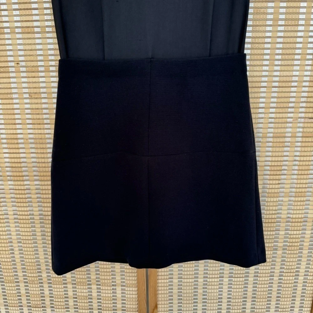 Bimba Y Lola Black Zip Collar Dress sleeveless, size:S